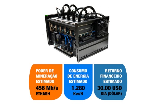 Rig de Mineração Personalizável até 6xGPUs - Datasonic