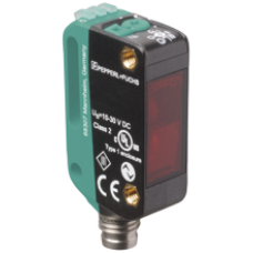 Sensor Retrorrefletivo Pepperl-Fuchs OBG5000-R100-2EP-IO-V31 com filtro de polarização para detecção de objetos