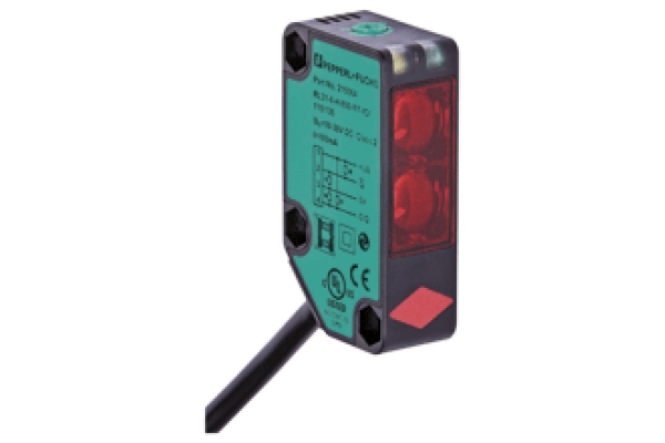 Sensor Fotoelétrico Difuso Pepperl-Fuchs Série RL31-8-H-800-RT-IO - Cabo Fixo