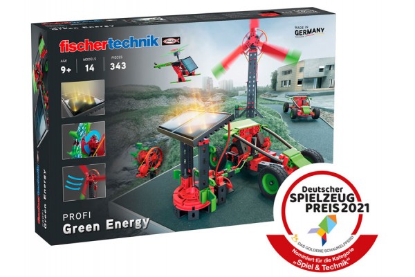 Kit Robótica Fischtechnik Green Energy Energias Renováveis 14 Modelos 343 peças 