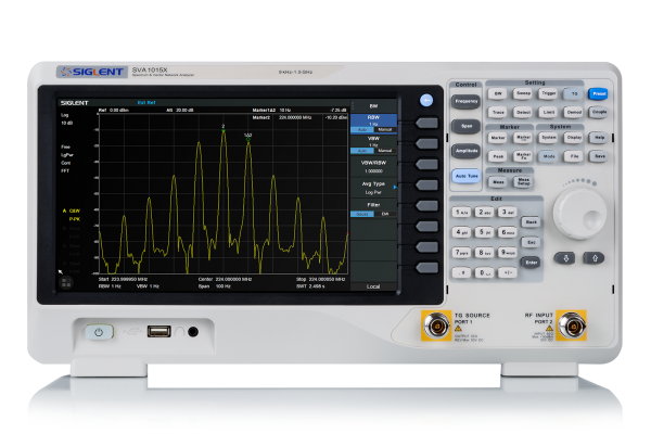 Analisador de Espectro e de Rede Vetorial Siglent SVA1015X