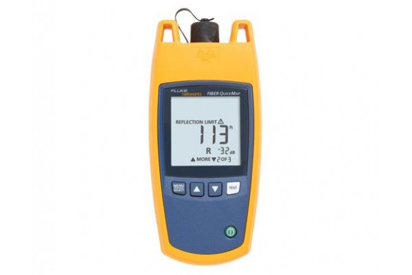 Localizador Visual de Falhas com MiniOTDR Multimodo Fluke Fiber QuickMap