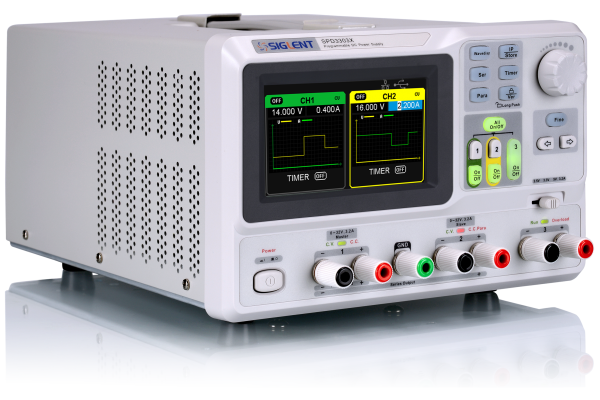 Fonte de Alimentação CC Programável de Bancada Siglent Série SPD3000X/X-E