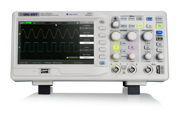 Osciloscópio  Digital Siglent SDS1052DL+ 50 MHz 2 canais