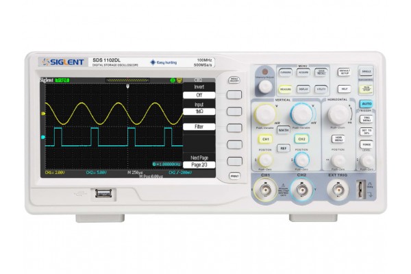 Osciloscópio Digital Siglent SDS1102DL 100 MHz 2 Canais