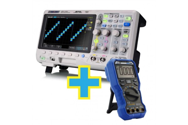 Osciloscópio Digital 100MHz 2 Canais + Brinde Multímetro Digital  