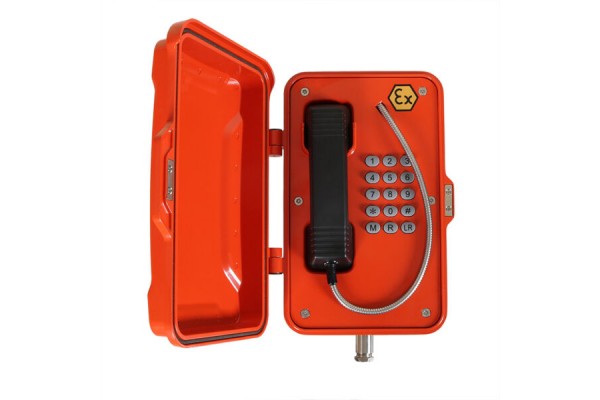 Telefone fixo a prova de explosão ATEX com carcaça - JREX106-A01-FK