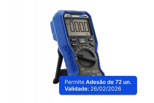 Multímetro Digital Signumtechs OW18B True RMS com Interface Bluetooth