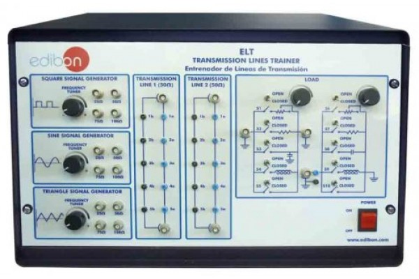 Bancada Didática Treinador de Linhas de Transmissão Edibon ELT