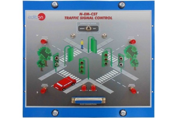 Bancada Didática de Controle de Sinal de Trânsito Edibon N EM CST
