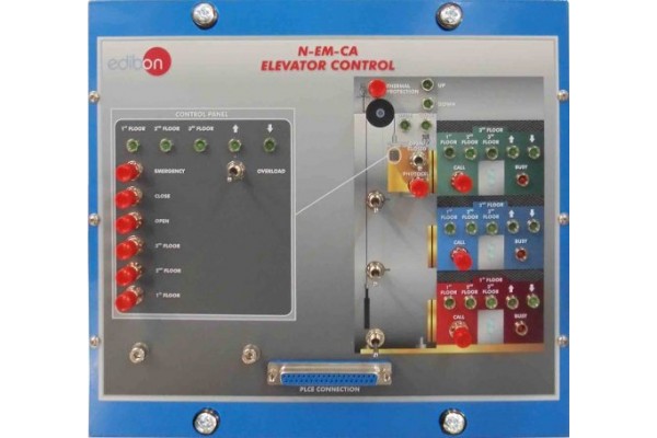 Bancada Didática de Controle do elevador Edibon N EM CA
