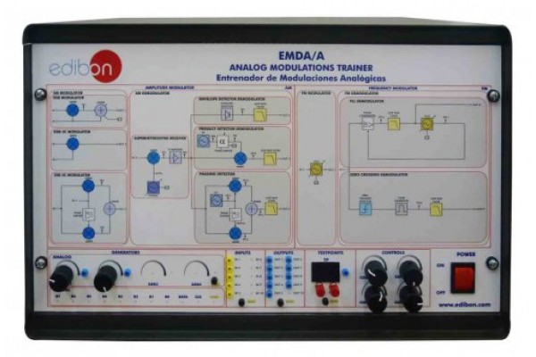 Bancada Didática de Modulações Analógicas Edibon EMDA/A