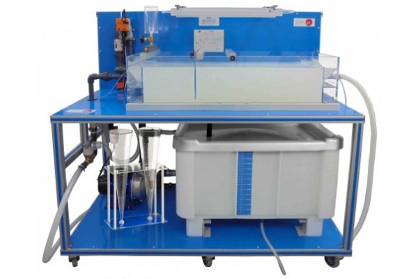 Bancada Didática para Estudo de Sedimentação Controlado por Computador Edibon PDSC