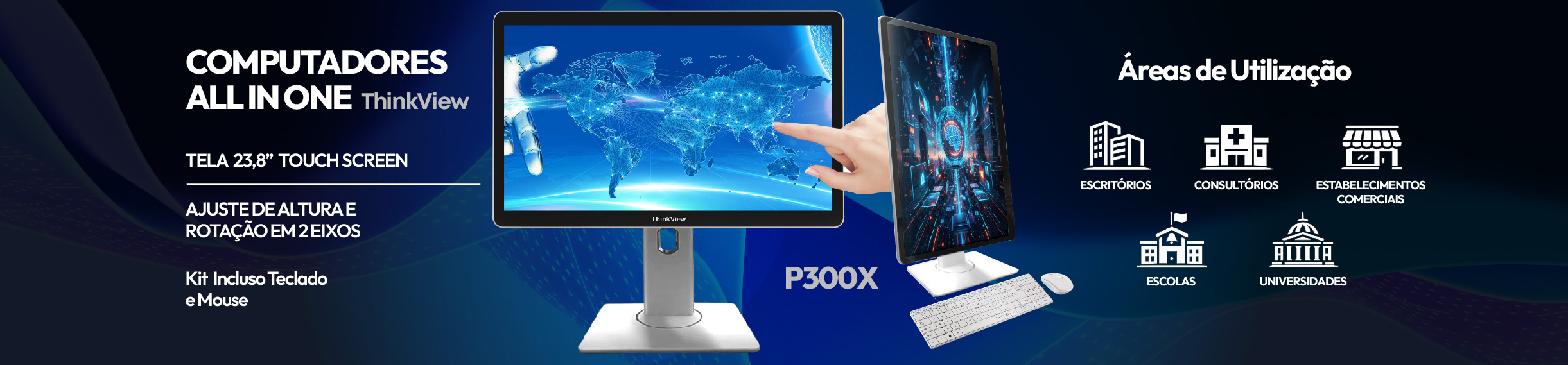 Computador Touch Screen All in One Thinkview P300X0