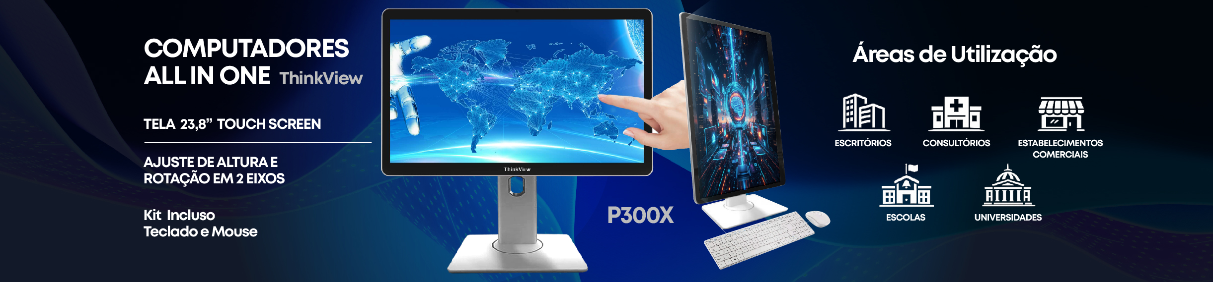 Computador Touch Screen All in One Thinkview P300X0